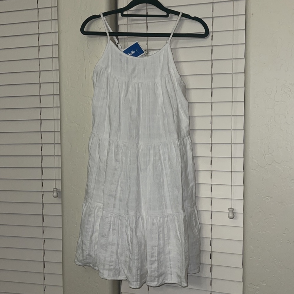 White Linen mini dress